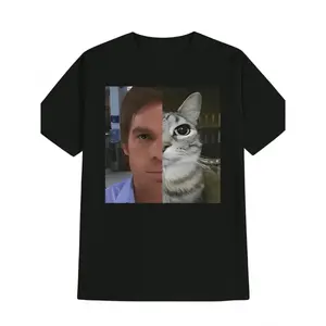 Men's Casual Round Neck T-Shirt, Printed Pattern Men's Top, Men's Gift
