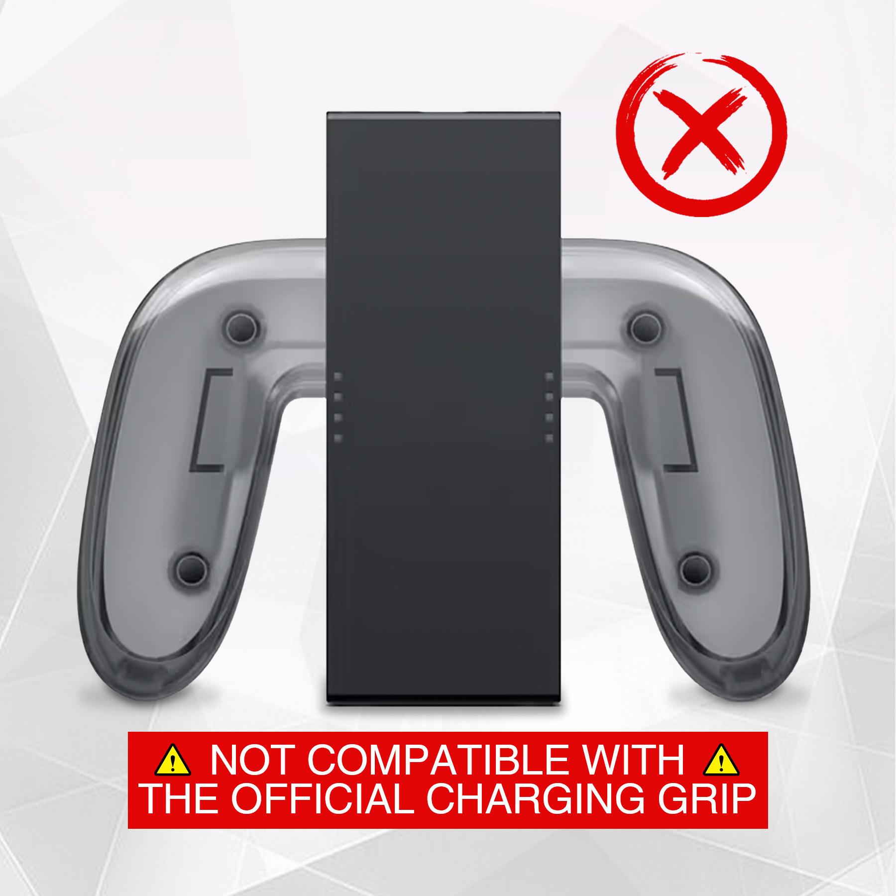 PlayVital [for Nintendo Switch 2 (2025 Version)] Protective Silicone Grip Case  - Joycon Covers + Dockable Protection + Extra Adjustable Stand & Thumb Grips- Cherry Blossoms Kitten & Good Night Bear & Magic Wings, Not compatible with the original Switch 1