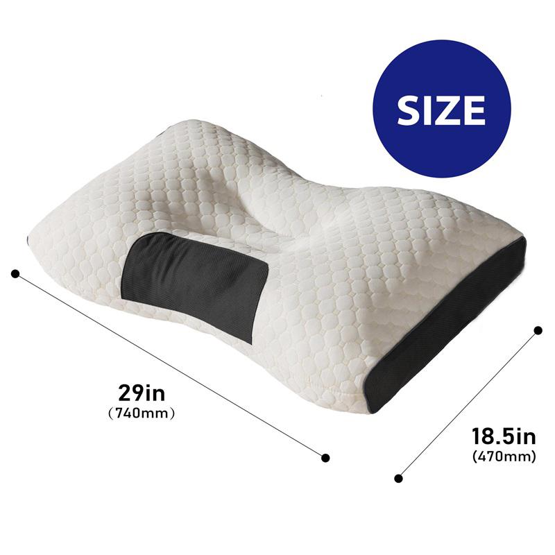 【Buy 1 Get 1 Free With Limited Edition Gift Box】 UFIST 2-Pack Ergonomic Neck Pillows - Breathable Fabric for CervicalSupport, Promotes Deep Sleep & Pressure Relief, Ideal forBack and Side Sleeping Positions