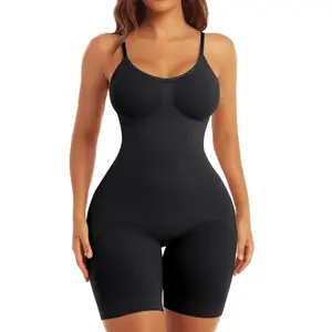 Shapewear Bodysuit for Women Tummy Control - Thigh Slimmer Seamless Butt Lifting Full Body Shaper Plus Size Adjustable Clothes Comfy Compression Womenswear Fits Fits Hip Fits Hip