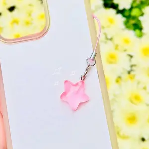 Glow in The Dark Star Phone Charm Pink Star Shaped Phone Accessories for Stylish and Functional Enhancements