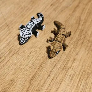 2" 3D Printed Crested Geckos