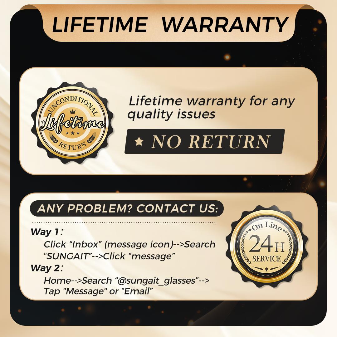 SUNGAIT Multi-pack Men's Military Aviator Polarized Sunglasses Vintage Square Pilot Shades Bayonet Temples HD UV400 Lens Unisex Driving Fishing