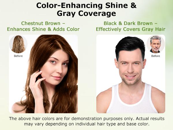 Limer,Chestnut Brown, 6-in-1 Instant Bubble Hair Dye Shampoo, Tintes de Cabello,Grey Coverage,Herbal Ingredients,Non-stained Skin,Long Lasting,Plant Haircare