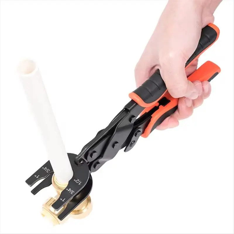 Push Fit Fitting Disconnect Tong Removal Tool, 1/2 in-3/4 in-1 in Sizes, Compact Design, Wide Grip Handles, 1-Handed Operation, Quick and Easy Disassembly for Brass Fittings