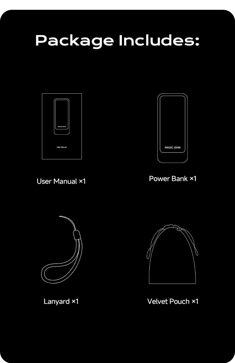 MAGIC JOHN Power Bank for Phones & Laptops, 15,000 mAh High-Capacity Portable Charger, USB-C Output, Built-in 2.3ft Retractable Cable, Airline-Approved, Compatible with iPhone 17/16 Series, MacBook, Samsung & More MAGIC JOHN Power Bank for Phones & Laptops, 15,000 mAh High-Capacity Portable Charger, USB-C Output, Built-in 2.3ft Retractable Cable, Airline-Approved, Compatible with iPhone 17/16 Series, MacBook, Samsung & More