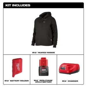 Milwaukee 306-21 M12 Heated Hoodie Jacket Kit with 2.0 Battery & Charger