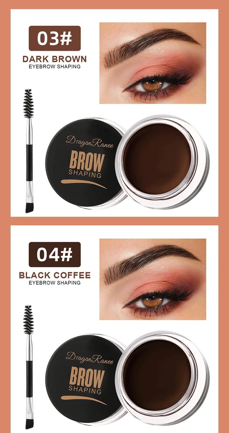 6 Color Wild Eyebrow Styling Cream Eyebrow Shaping Gel Soap Wax Clear Eyebrow Cream Tint Brow Lift With Brush