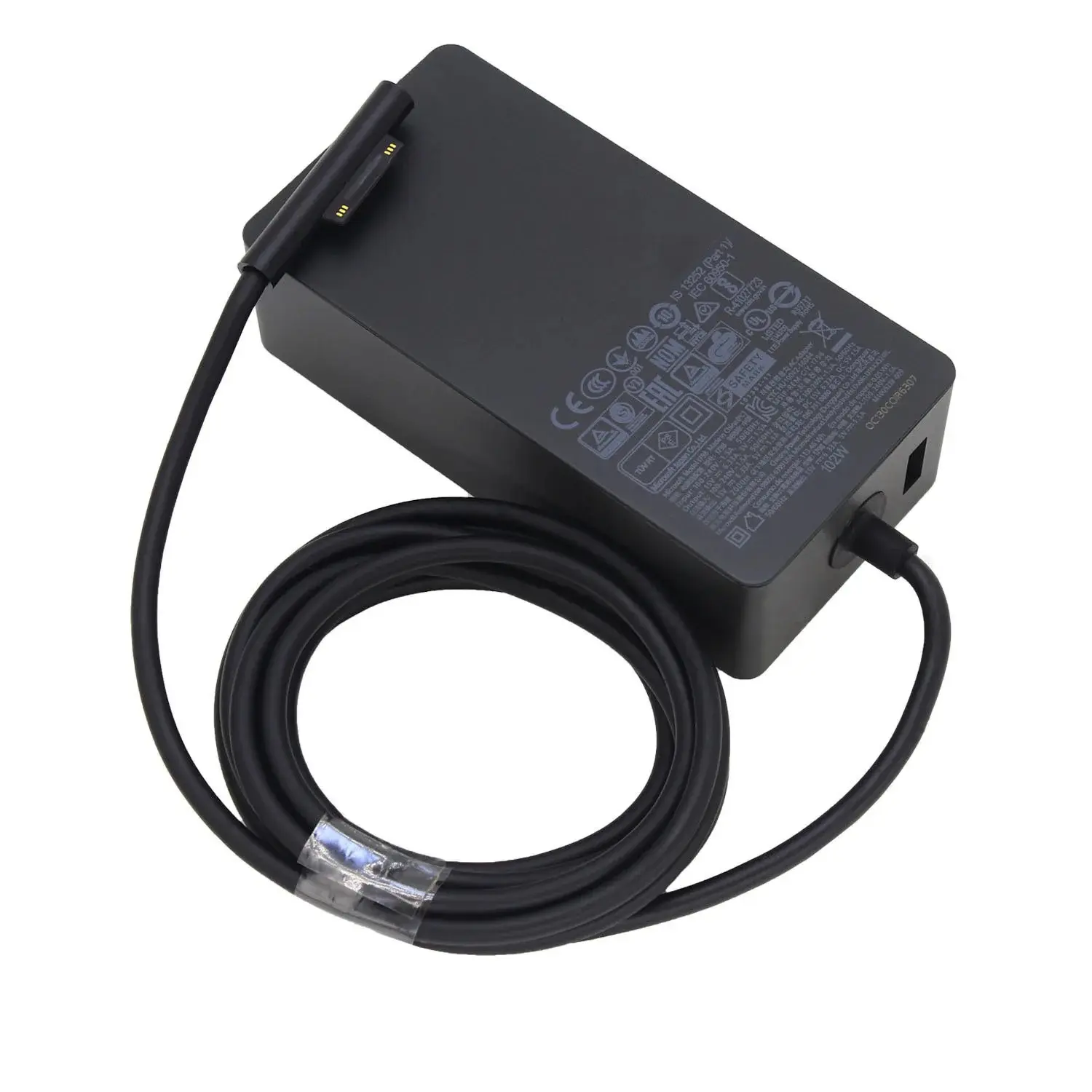 15V 6.33A 102W Fast Charging Laptop Charger Adapter, 100~240V, Dual Output, Over-Heat & Shortcircuit Protection, Universal for Microsoft Surface Pro 6/7/4/3, Laptop, Book 2, Go (5V 1.5A), Over-Heat Protection