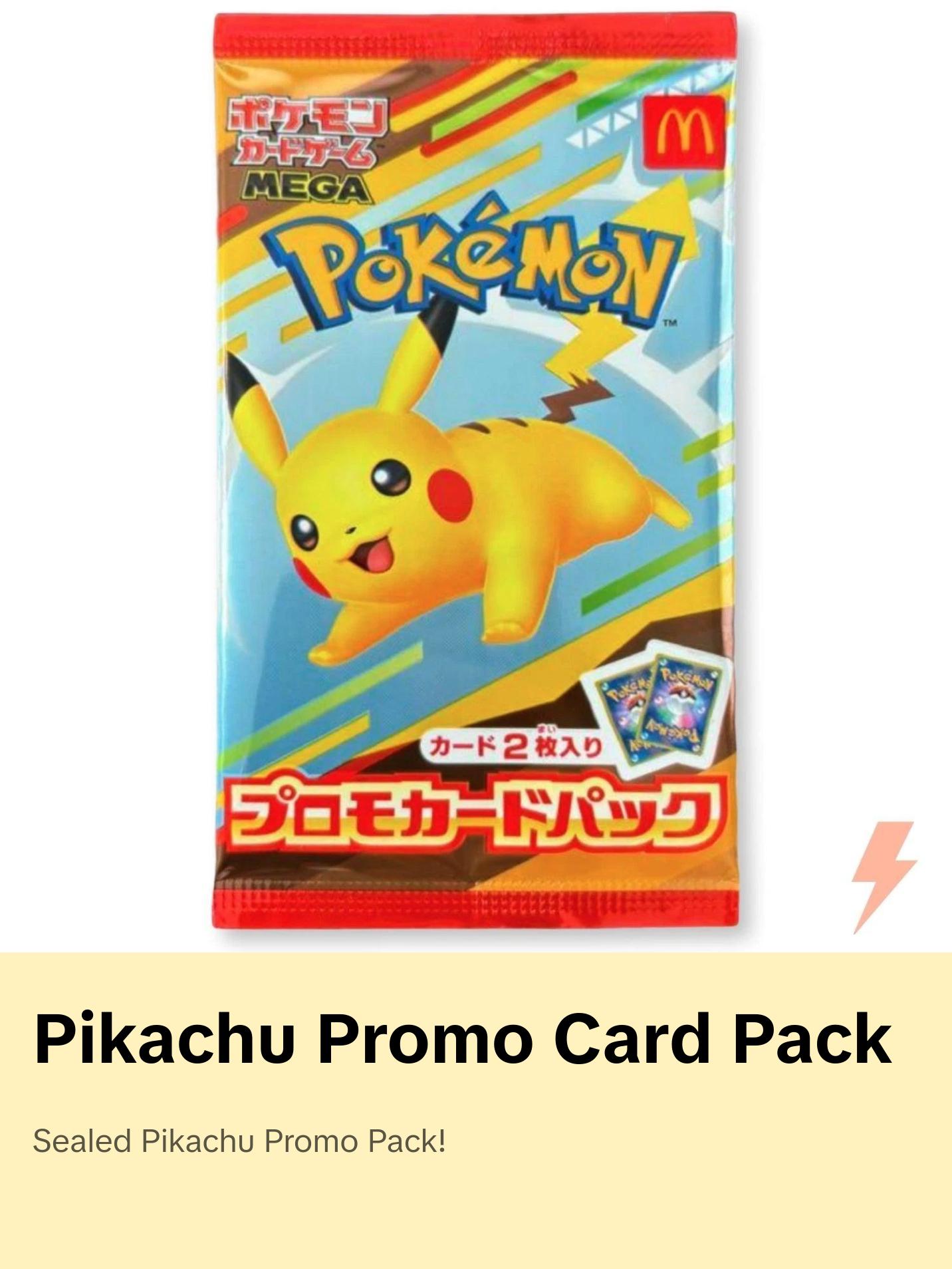 Pokemon Japanese McDonald's Pikachu Sealed Promo Pack - TikTok Shop