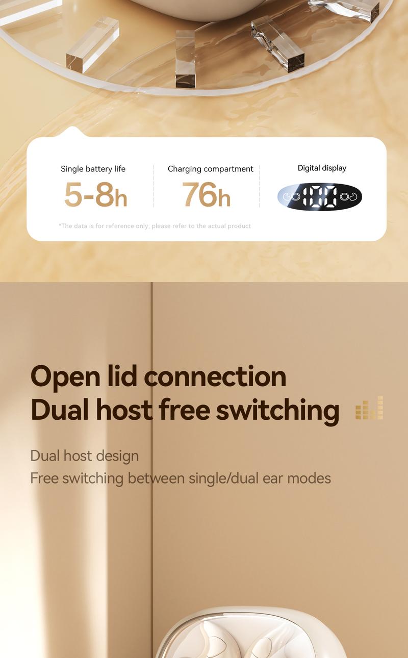 CHENRUIDA 2 Pairs Mini Bluetooth Earbuds, Nearly Invisible Sleep Headphones Set, 360° Surround Sound Experience, Superior Battery Life, with Portable Charging Case, Perfect for Sleeping, Sports, Studying and Relaxing