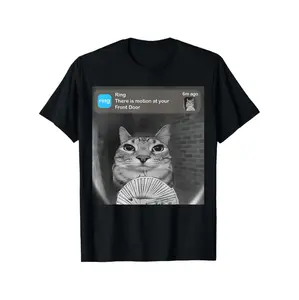 Funny Motion At Your Front Door Meme T-Shirts For St Patricks Day And Easter Gifts In Classic Black