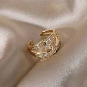 2026 Niche Design Open Ring Women Light Luxury Exquisite High-End Free US Shipping