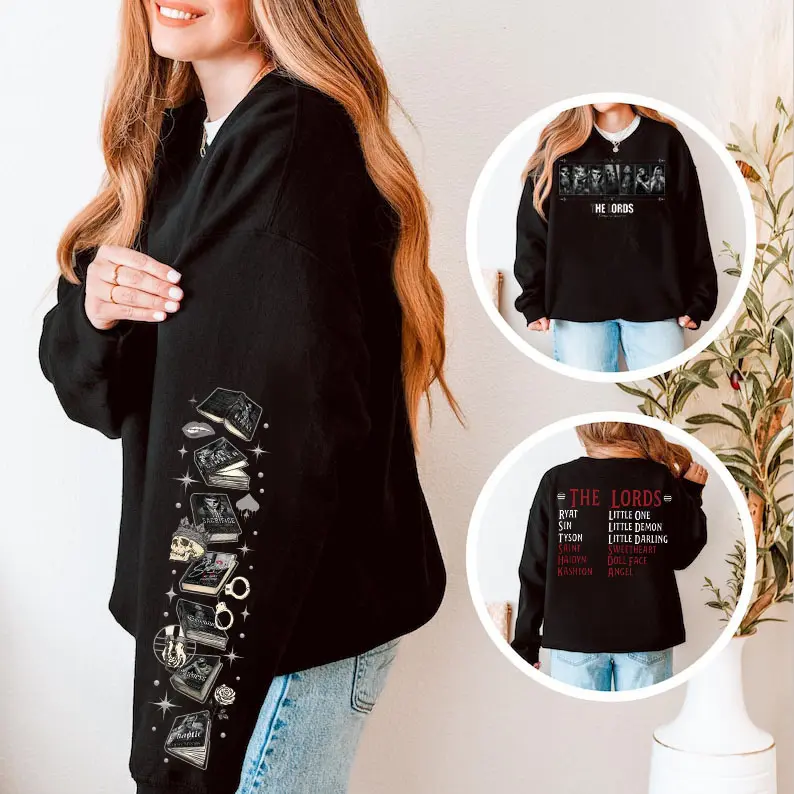 Chaotic Book Sweatshirt, The L.O.R.D.S Series Crewneck, I Vow You Vow We Vow Hoodie, Shantel Tessier Tee, Smut Books Merch