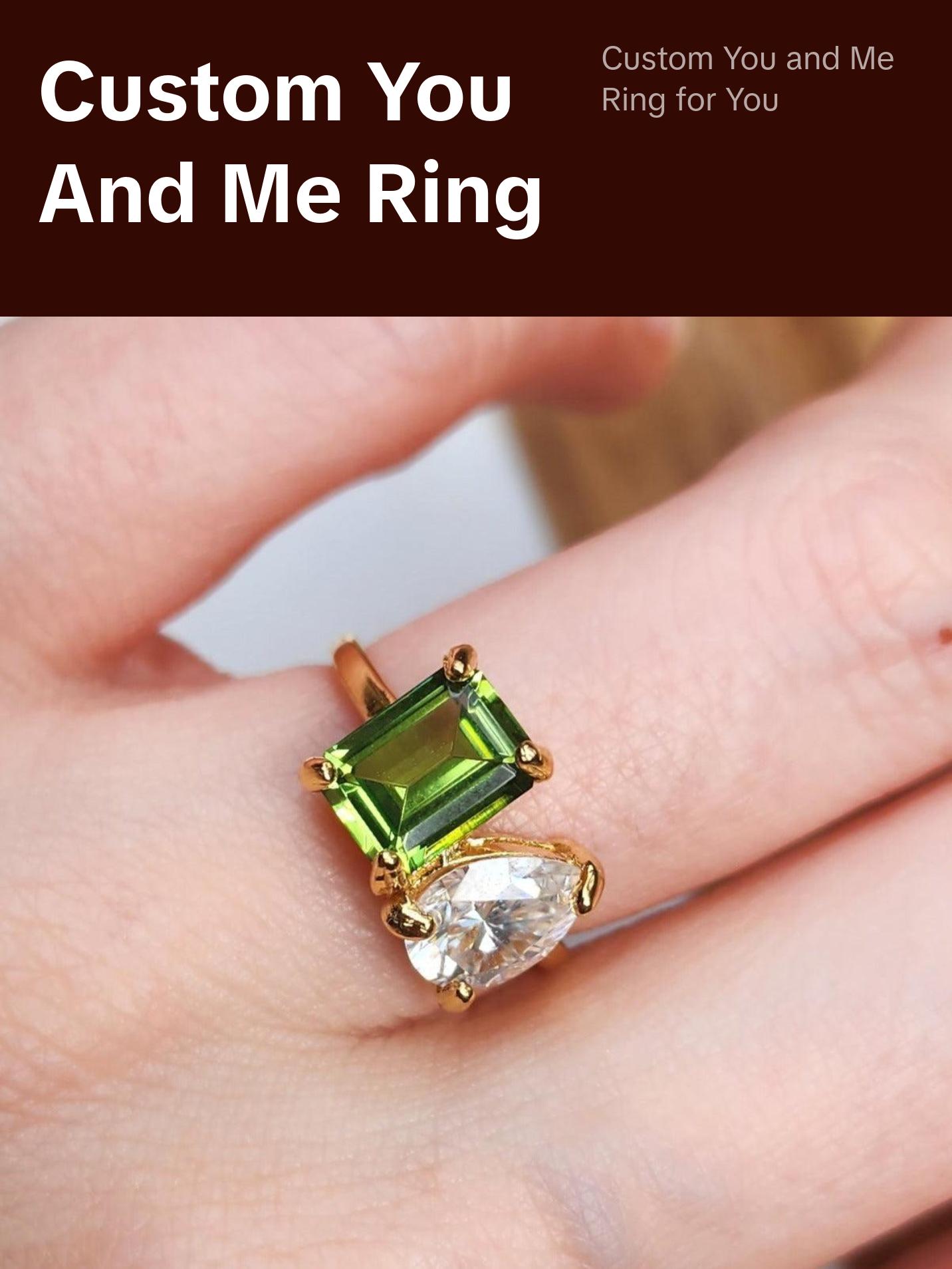 The Aurora - Custom Toi et Moi Ring - JSL