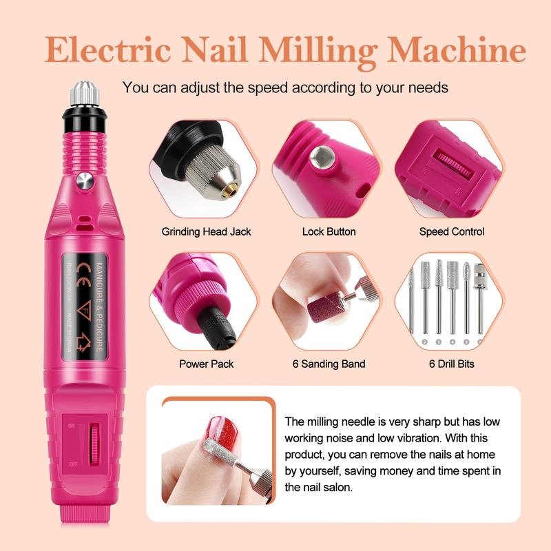 COSCELIA Gel Nail Polish Kit with U V light and Drill Starter Kit Gel Nail Polish with Top Base Coat Nail Art Professional Gel Manicure Kit Christmas Gifts for Women Teens Girls