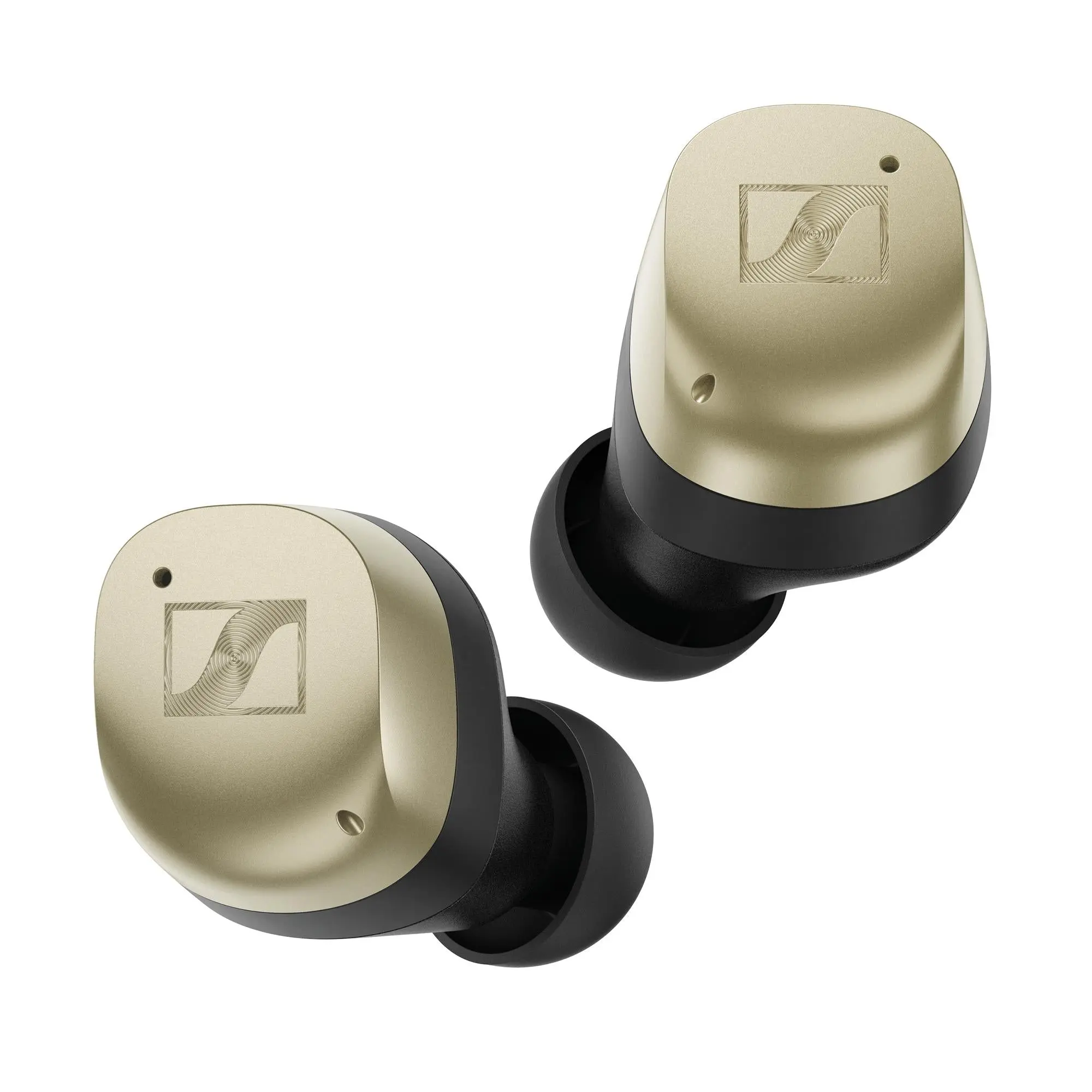 Sennheiser MOMENTUM True Wireless 4 Gold Special Edition Silicon In-Ear Noise Cancelling Headphones - ANC, Bass, Bluetooth Audio, Hands-Free, Stream, Lossless Audio, Sound Personalization, Adjustable Settings, Qi Charging, 30-Hour Battery Life