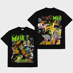 The Mask "Somebody Stop Me!" Premium Cotton T-Shirt, Big Head Fans T-Shirt, Dark Horse Comics Fans Club T-Shirt, Dark Superhero T-Shirt, Comic Book Fans T-Shirt, Superhero Graphic Tee.