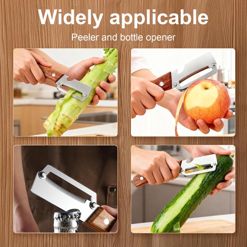 Vegetable Peeler, Ultra Sharp Stainless Steel Blades and Wood Anti-Slip Grip Handle - Perfect Kitchen Peeler For Veggie, Fruit, Potato, Carrot, Apple Vegetable Peeler, Ultra Sharp Stainless Steel Blades and Wood Anti-Slip Grip Handle - Perfect Kitchen Peeler For Veggie, Fruit, Potato, Carrot, Apple