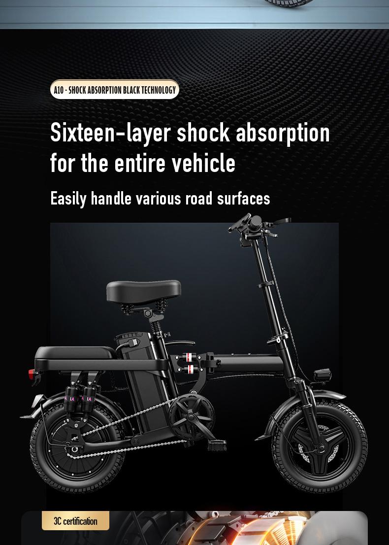 Compact Folding Electric Bike with 500W Motor & 48V 15Ah Battery, 100km Long Range, 14-Level Shock Absorption, Dual Disc Brakes, UL2849 Certified E-Bike for Outdoor Sports, Folding Bike Compact Folding Electric Bike with 500W Motor & 48V 15Ah Battery, 100km Long Range, 14-Level Shock Absorption, Dual Disc Brakes, UL2849 Certified E-Bike for Outdoor Sports, Folding Bike