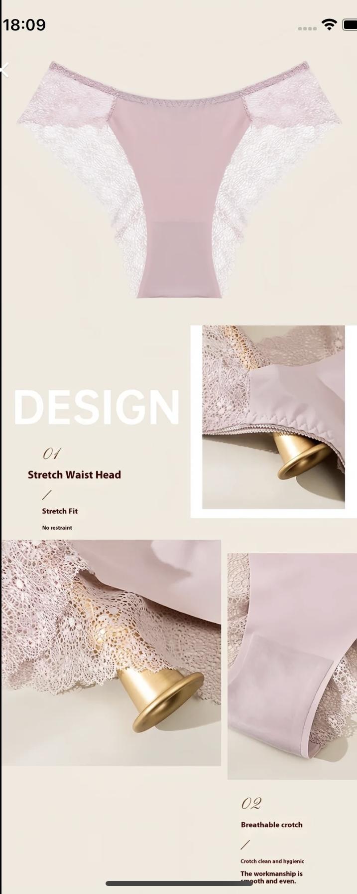 Women's Contrast Lace Panty, Lady Tight Fit SoftElegance Comfy Basic Breathable Knicker for DailyWear, Underwear for Al Seasons, WomenswearCasual Comfy Panties,Breathable Underpants  Seamless High Waist G-String Thongs innersy woman