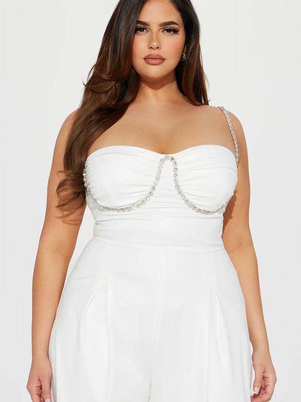 Let's Get Married Jumpsuit - White