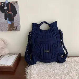 Women’s Knitting Weave Lovely Backpack Daily Casual Accessories Perfect for Traveling Daily Wear School Vacation Outdoor Fun