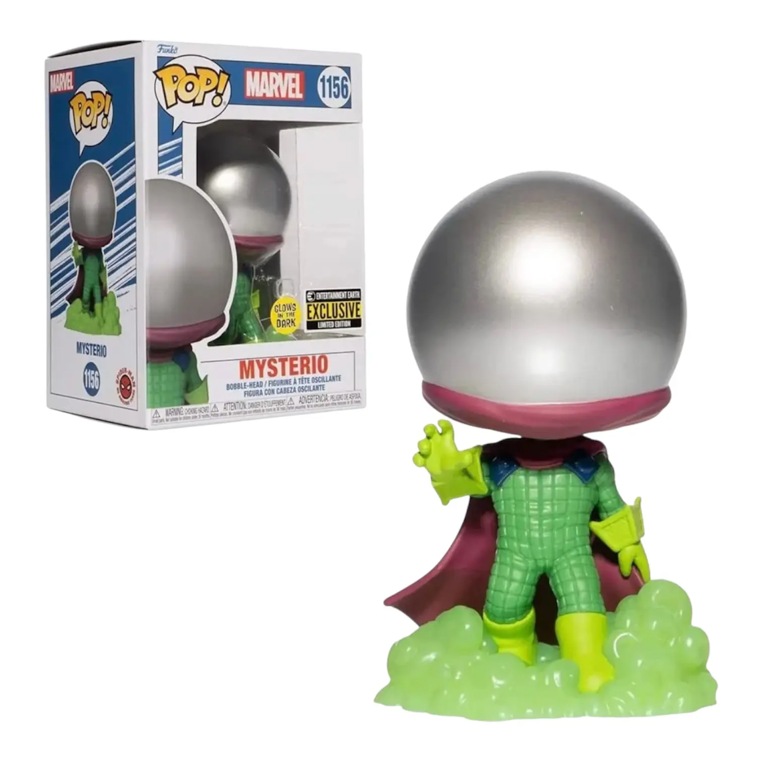 Funko POP Marvel Mysterio Collectible Toy Figure #1156, Small-Size Boxed Home Decor Statue (Home Supplies, Boxed Set)