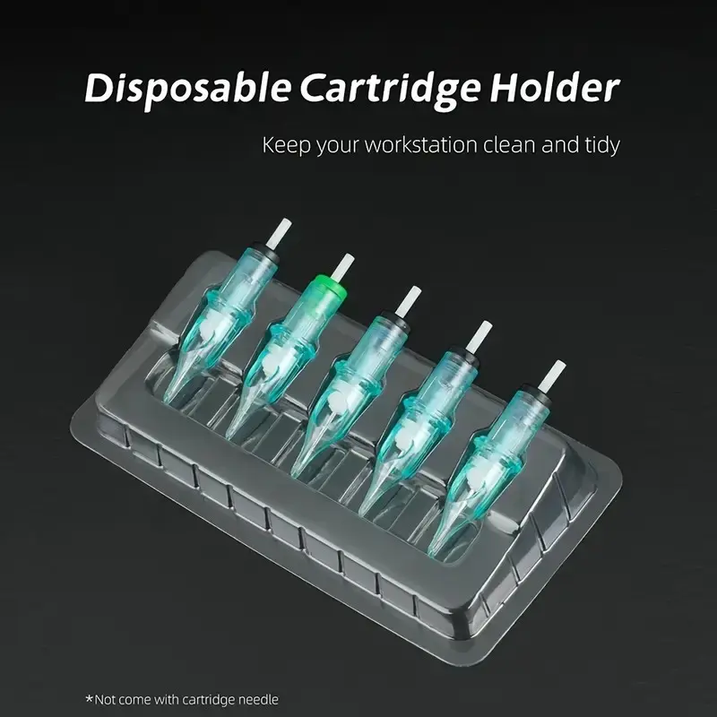 10/20/50pcs Disposable Tattoo Needle Stand, Storage, Keeping the Workbench and Integrated Needles Clean and Tidy, Suitable for Tattoo Artists and Beginners, Cartridge Holder, Tattoo Supplies