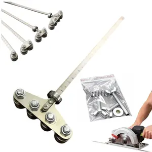 Positioning Calipers for Precise Measurement,Guia para Sierra Circular,Stainless Steel Precision Cutting Guide for Circular Saws, Adjustable Guide Rail, Positioning Calipers for Circular Saw