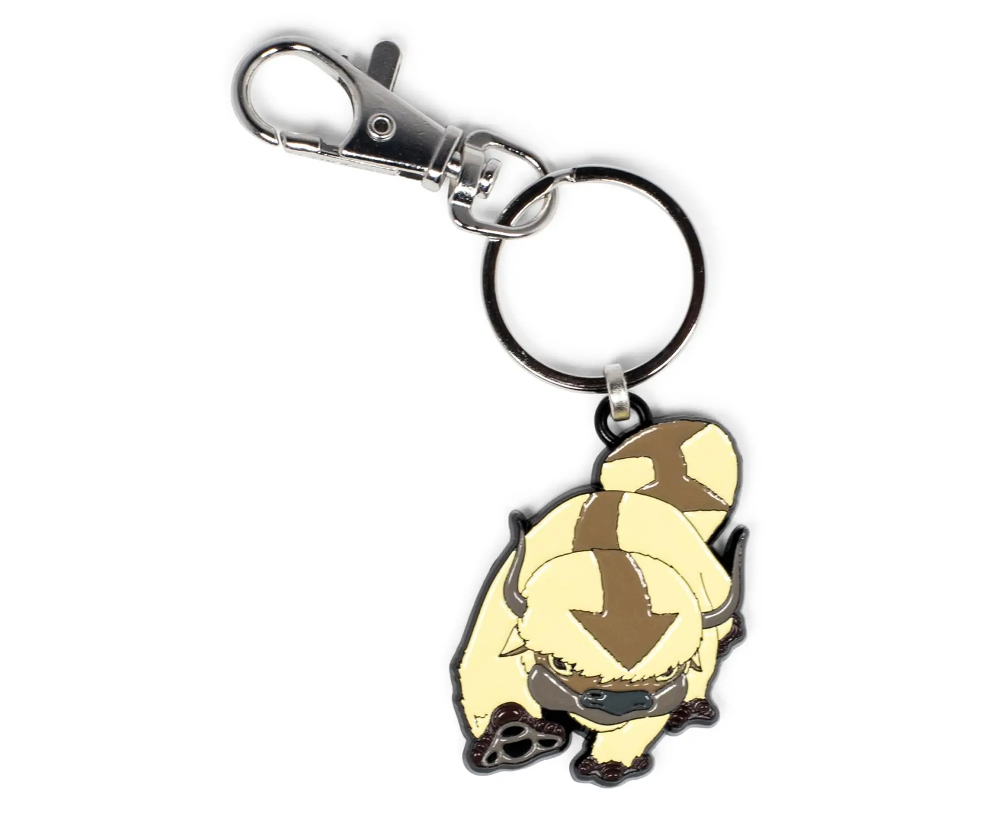 Officially Licensed Avatar: The Last Airbender Appa Flat-Tailed Flying Bison Spirit Guide Enamel Pendant Keychain Accessory - Fandom Collectible, Unisex Anime Costume Jewelry, Lobster Claw Clasp, Durable Base Metal Enamel, Choking Hazard Small Parts
