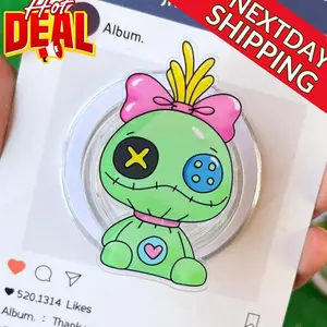 Kawaii Doll Magnetic Phone Grip: Cute Halloween Plush PopSocket, Spooky Keychain MagSafe Phone Holder, Pastel Cute Doll Accessories For Teen
