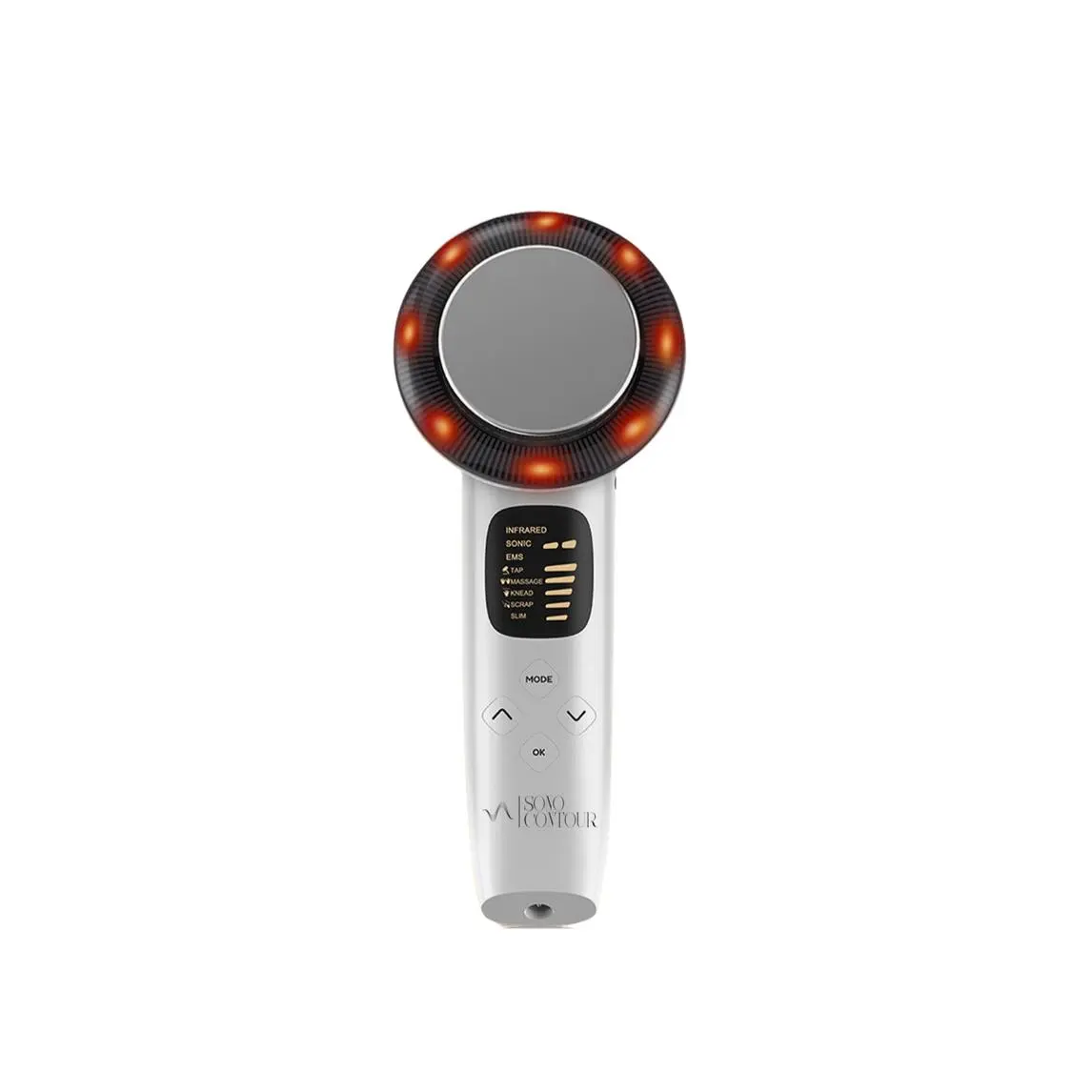 Sono Contour Premium 3-in-1 Rechargeable Red Light Therapy for Face - FDA Cleared Infrared Facial Treatment for All Skin Types - Reduces Age Spots Wrinkles & Fine Lines - Collagen Rejuvenation & Skin Tightening