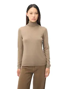 Cashmere Silk Turtleneck Sweater