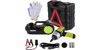 VEVOR Electric Car Jack 5 Ton Car Jack Hydraulic, TikTokShopBlackFriday, Electric Floor Jack with Electric Impact Wrench, LED Light Hydraulic Jack Car Repair Tool, 135-360 mm Lifting Range for SUV MPV Sedan Truck Repair