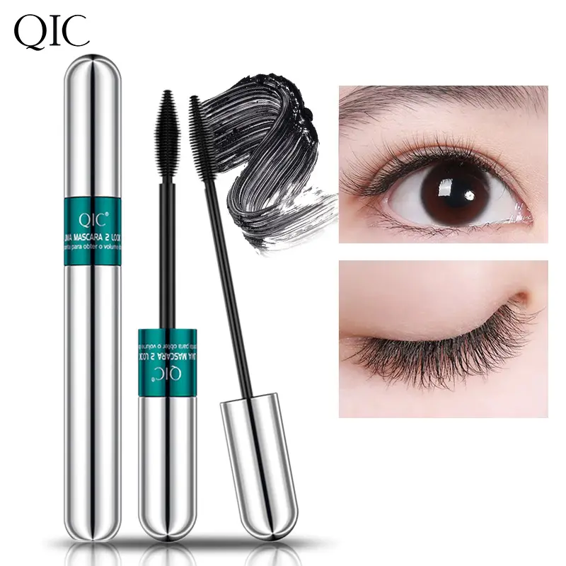QIC Slim Dual-Effect Mascara Dense Lengthening 2-in-1 Waterproof Curling Smudge-Proof Internet Celebrity National Trend Makeup