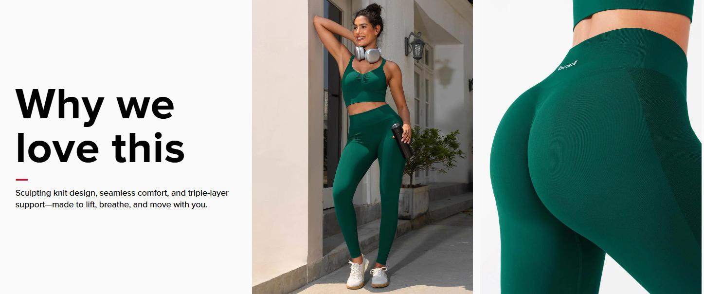 BRXL BrxlGrit High-Waisted Yoga Pants for Women - Seamless Tummy Control fall Outfits& Butt Lifting Workout Leggings  #Parati #GymWorkout #TikTokMadeMeBuyIt #outdoorfun#warmupforholiday#tiktokmademebuyit-1