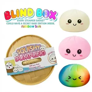 Big Dumpling Squishy – Cute Food Character Fidget Toy | Perfect Easter Gift for Kids & Adults | Stress Relief Sensory Play | Blind Box Surprise with Rare Styles | Soft TPR Safe Material