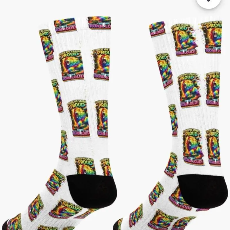 LGBTQ Pride Socks - One Size Fits All, Arch Support, Classic Fit, Machine Washable, Pride Print, Stretch Fabric Modest Fashion Islamic Accessory