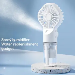 Portable Misting Fan Handheld Rechargeable Cooling Fan with Humidifier for Summer Travel & Outdoor Activities
