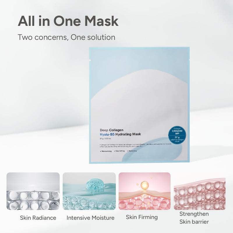 [Sungboon] Deep Collagen Hydrating Overnight Mask (4ea) | The OG Glowing Facial Mask with Intense Hydration | Korean Skincare Essential