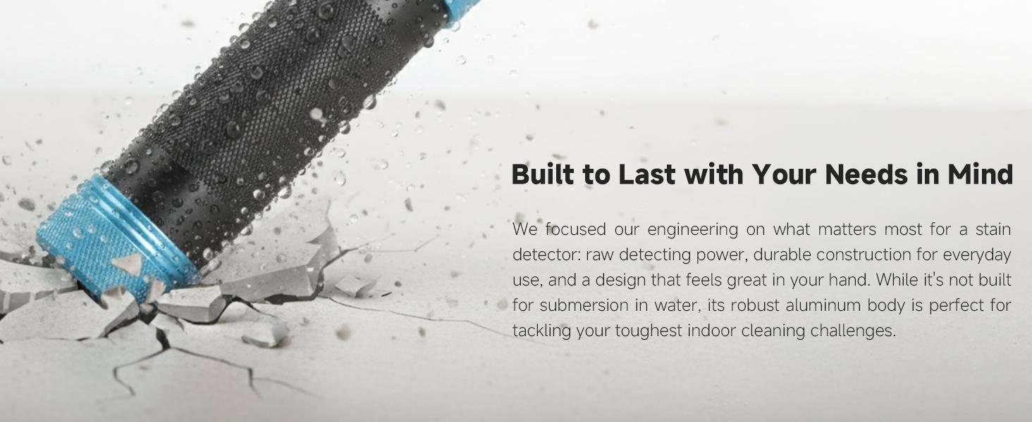 Multi-Purpose UV Detection Light: Ideal for Identifying Pet Accidents and Pest Infestations, Featuring Ultra-Bright LEDs, Durable Construction, and Portable Design, Great for Camping, Hiking, Night Trips, Blackouts, and Emergency Outdoor Use.