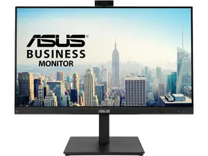 ASUS 27" BE279QSK 1080P Full HD IPS Built-in Adjustable 2MP Webcam, Mic Array, Speakers, Eye Care, Wall Mountable, Frameless, HDMI, DisplayPort, VGA, Height Adjustable Video Conference Monitor