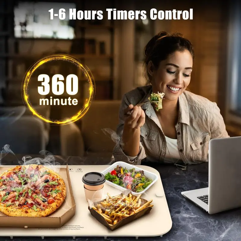 Uber Eats Food Warming Mat, Full Surface Heating Electric Warming Tray For Buffets Party Premium Silicone Nano Material s For Parties With 3 Temperature Settings 2 6 Hours Auto Shut Off White 3 Food Warmer Uber Eats Food Warming Mat, Full Surface Heating Electric Warming Tray For Buffets Party Premium Silicone Nano Material s For Parties With 3 Temperature Settings 2 6 Hours Auto Shut Off White 3 Food Warmer