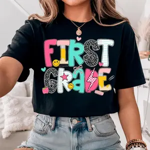 First Grade Shirt, Custom Teacher Shirt, 1st Grade Teacher Shirt, Back to School Shirt,Elementary Teacher Shirts,Teacher Gift