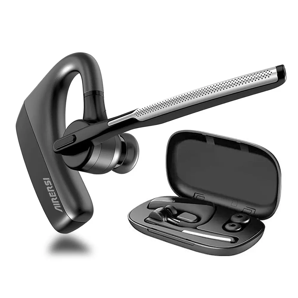 K18 Bluetooth Trucker Headsets Wireless Earphones with Noise Cancelling Mic for Clear Calls Hands-Free Communication Hi-Res Audio Adjustable Ear Hook Lightweight Design Earbud Electronic Cancelling audio earbuds iem earphones office driver tiktokshopsprin