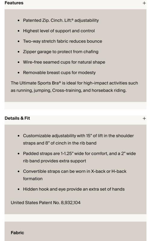 SHEFIT Ultimate Sports Bra® - Black, Exercise High Impact Bra with 15” Lift & 8” Cinch, Convertible Straps, Padded for Comfort, Wire-Free Support - Athletic Fitted