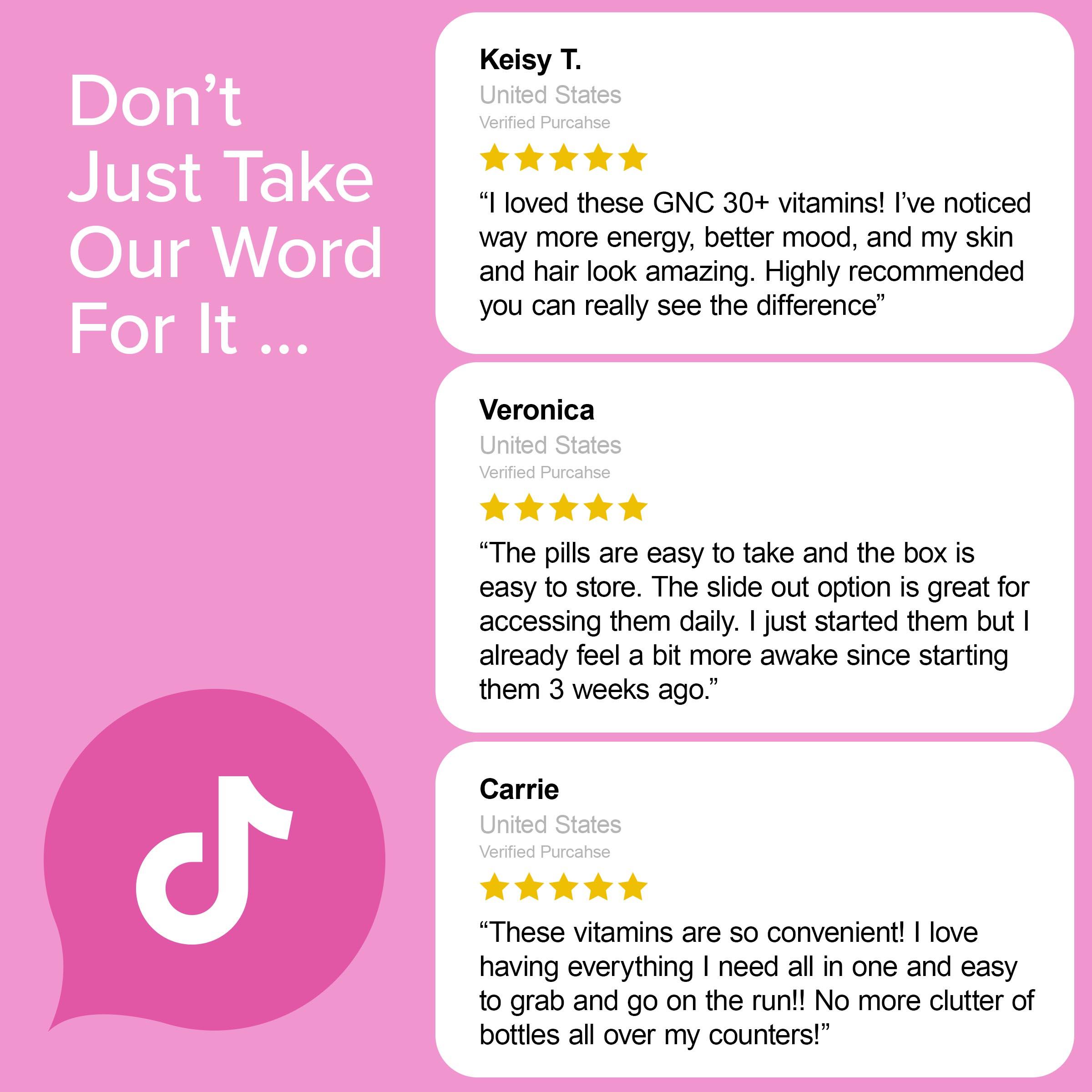 GNC 3-Pack Bundle: Women's 30+ Vitapak, 90 day supply, Multivitamin for Daily, Stress & Bone Support, Skin Protection, Edible Supplements, Jumpstart