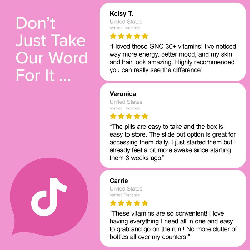 GNC 3-Pack Bundle: Women's 30+ Vitapak, 90 day supply, Multivitamin for Daily, Stress & Bone Support, Skin Protection, Edible Supplements, Jumpstart