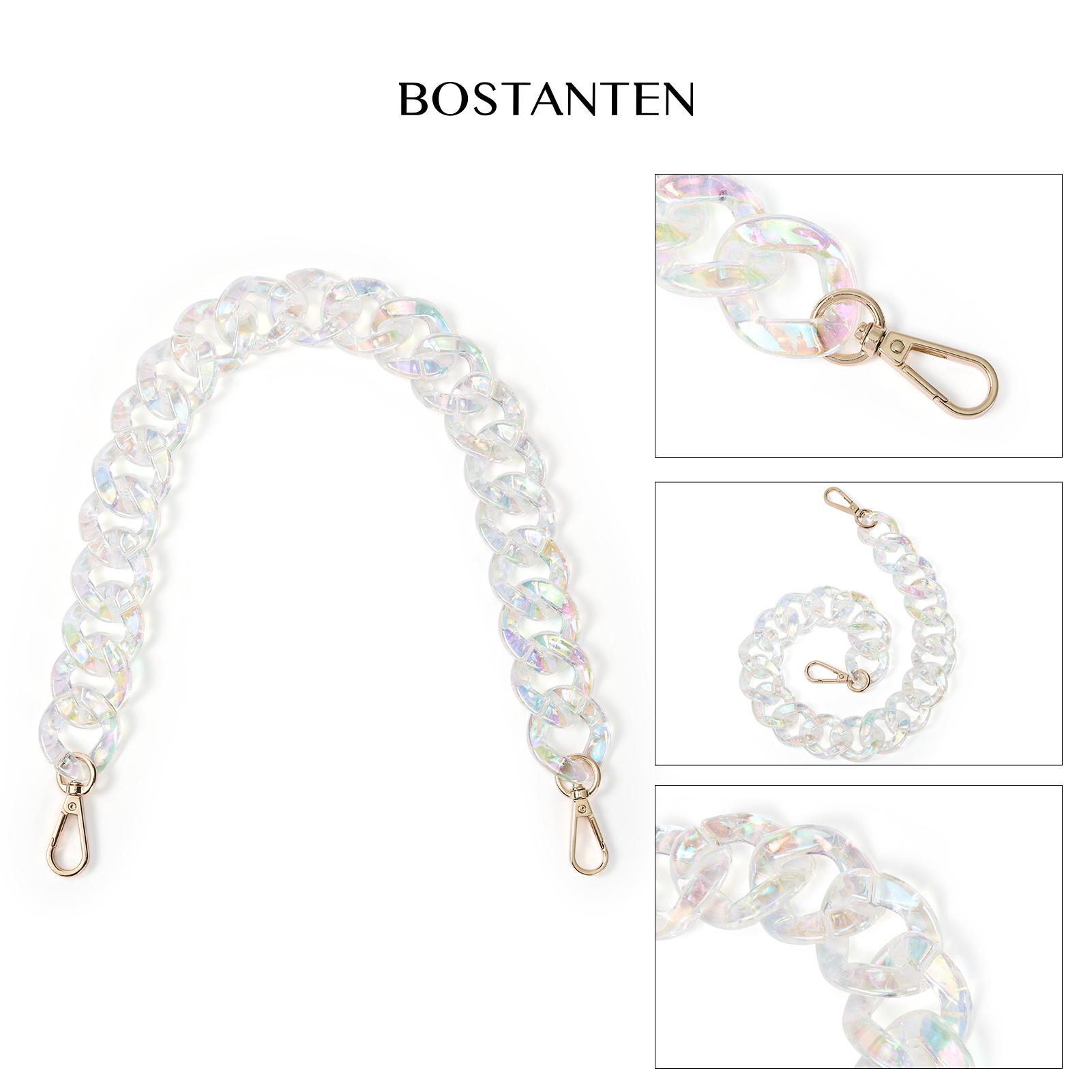 【BUY BUM BAG GET FREE 】BOSTANTEN Handbag Chain Straps Purse Chain Strap Fashionable Replacement for bum bag